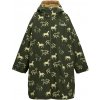 Regatta Junior Waterproof Changing Robe DrkKhHrses tmavozelená