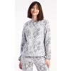 Vienetta Dámske pyžamo dlhé Sofia: šedá S Vienetta Dámske pyžamo dlhé Sofia: šedá S