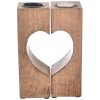 InDecor Svietnik z mangového dreva a kovu Srdce, 13,5 x 7 x 20 cm InDecor Svietnik z mangového dreva a kovu Srdce, 13,5 x 7 x 20 cm