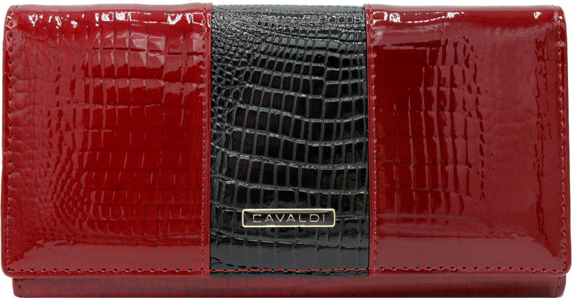 Cavaldi dámska peňaženka Tridens II červeno čierna