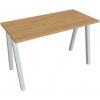 Pracovný stôl UNI A, 120x75,5x60 cm, dub/sivá Pracovný stôl UNI A, 120x75,5x60 cm, dub/sivá
