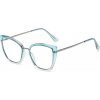 Techsuit Okuliare proti modrému svetlu Reflex Metal (WD605-N3) - Cat Eye - modré Techsuit Okuliare proti modrému svetlu Reflex Metal (WD605-N3) - Cat Eye - modré