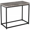 Príručný stolík, čierna/betón, TENDER Príručný stolík, čierna/betón, TENDER