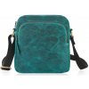 Kožená dámska zelená crossbody kabelka MARINA Kožená dámska zelená crossbody kabelka MARINA