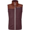 Ortovox pánská merino mikina Fleece Plus Vest M | farba: winetasting, veľkosť: S Ortovox pánská merino mikina Fleece Plus Vest M | farba: winetasting, veľkosť: S