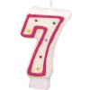 Narodeninová sviečka 7,3 cm s bodkami číslo 7 POZOR mix farieb - Amscan - Amscan Narodeninová sviečka 7,3 cm s bodkami číslo 7 POZOR mix farieb - Amscan - Amscan