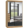 Šatníková skriňa IGA 120 sa zrkadlami dub artisan Šatníková skriňa IGA 120 sa zrkadlami dub artisan