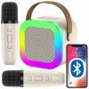 Karaoke Set 2 Mikrofóny + Bezdrôtový Reproduktor LED Svetlá Bluetooth Karaoke Set 2 Mikrofóny + Bezdrôtový Reproduktor LED Svetlá Bluetooth
