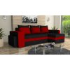 Rohová sedacie súprava EDISON čierno-červená Rohová sedacie súprava EDISON čierno-červená