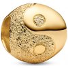 PANDORA pozlátená mini korálka Jin a jang 764045C00 PANDORA pozlátená mini korálka Jin a jang 764045C00