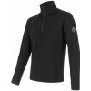SENSOR MERINO UPPER pánska mikina s krátkym zipsom čierna Veľkosť: 3XL SENSOR MERINO UPPER pánska mikina s krátkym zipsom čierna Veľkosť: 3XL