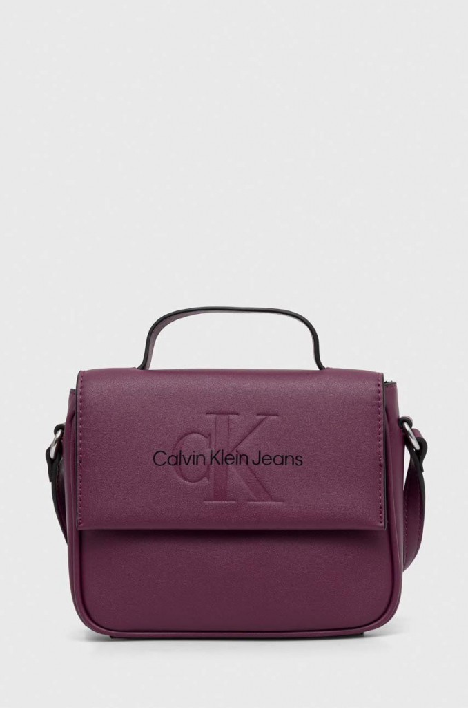 Calvin Klein kabelka Jeans fialová K60K610829
