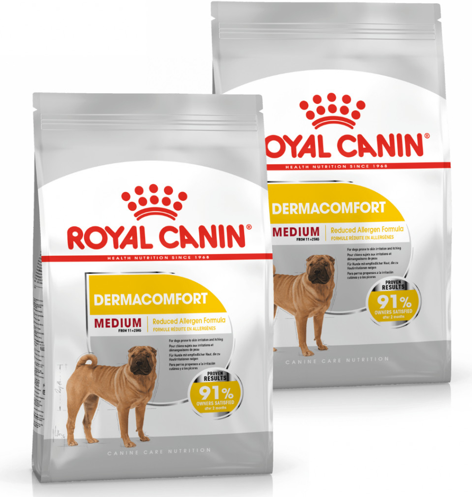 Royal Canin Medium Dermacomfort 2 x 12 kg
