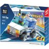 Blocki lego stavebnica Polícia Policajne auto a figúrka 2v1 kompatibilne 101 dielov Blocki lego stavebnica Polícia Policajne auto a figúrka 2v1 kompatibilne 101 dielov
