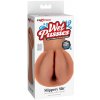 PDX Extreme Wet Pussies Slippery Slit tmavá koža elastický model 14 6 cm