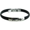 Doria Náramok JAŠTERICA čierny z kaučuku a ocele A056 Doria Náramok JAŠTERICA čierny z kaučuku a ocele A056