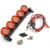 Yeah Racing Svetelná rampa červená 5 vrátane. LED diódy 127mm, 7,2V Yeah Racing Svetelná rampa červená 5 vrátane. LED diódy 127mm, 7,2V