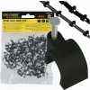 BERGE Háčiky na káblové girlandy s 8 mm klincami, 100 kusov, čierne BERGE Háčiky na káblové girlandy s 8 mm klincami, 100 kusov, čierne