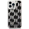 Karl Lagerfeld iPhone 14 Pro Max Liquid Glitter Monogram čierne