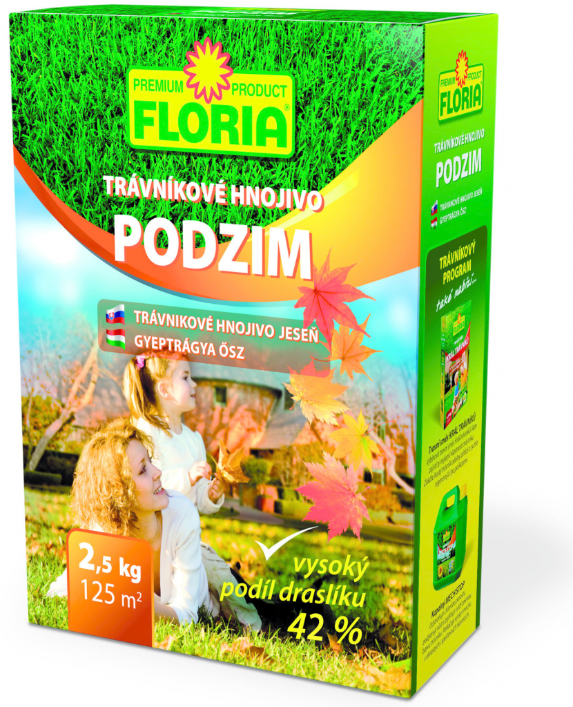 Floria Trávnikové hnojivo JESEŇ 2,5 kg