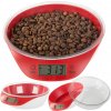 Elektronická kuchynská váha s miskou 5kg/1g - červená Elektronická kuchynská váha s miskou 5kg/1g - červená