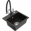 MEXEN/S MEXEN/S - Milo granitový drez 1-miska vrátane batérie Duo, čierna/zlatá metalik 6505-75-671701-07 MEXEN/S MEXEN/S - Milo granitový drez 1-miska vrátane batérie Duo, čierna/zlatá metalik 6505-75-671701-07