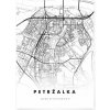 Plagát Petržalka mapa Plagát Petržalka mapa