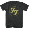 Foo Fighters tričko Gold FF Logo Čierna XL Foo Fighters tričko Gold FF Logo Čierna XL