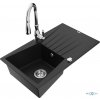 MEXEN/S MEXEN/S - Cesar granitový drez 1 s odkvapkávačom vrátane batérie Savita, čierna 6514-77-672601-00 MEXEN/S MEXEN/S - Cesar granitový drez 1 s odkvapkávačom vrátane batérie Savita, čierna 6514-77-672601-00