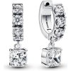 Pandora Trblietavé kruhové náušnice s príveskami Pavé Timeless 293547C01 Pandora Trblietavé kruhové náušnice s príveskami Pavé Timeless 293547C01