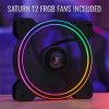 Aerocool Ore Saturn FRGB, skrinka ATX, CR, 3x RGB LED ventilátory, čierna Ore Saturn FRGB-G-BK-v1 Aerocool Ore Saturn FRGB, skrinka ATX, CR, 3x RGB LED ventilátory, čierna Ore Saturn FRGB-G-BK-v1