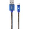 Gembird CC-USB2J-AMCM-2M-BL USB 2.0 AM na Type-C, (AM/CM), 2m, jeans Gembird CC-USB2J-AMCM-2M-BL USB 2.0 AM na Type-C, (AM/CM), 2m, jeans