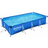 BESTWAY Steel Pro Bazén 400 x 211 x 81 cm, kartušová filtrácia 56424 BESTWAY Steel Pro Bazén 400 x 211 x 81 cm, kartušová filtrácia 56424