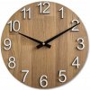 Dubové nástenné hodiny prírodná farba, biely ciferník, 50 cm Dubové nástenné hodiny prírodná farba, biely ciferník, 50 cm