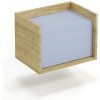 Halmar MOBIUS NÍSKA SKRINKA 1D korpus: hikora prírodná, dvere - modrá horizont Halmar MOBIUS NÍSKA SKRINKA 1D korpus: hikora prírodná, dvere - modrá horizont