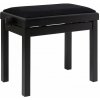 Stagg PB06G BKM VBK, stolička ke klavíru, černá matná, sametový sedák Stagg PB06G BKM VBK, stolička ke klavíru, černá matná, sametový sedák