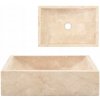 Umývadlo na dosku, obdĺžnikové VidaXL, 30 cm, béžové Umývadlo na dosku, obdĺžnikové VidaXL, 30 cm, béžové