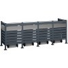 Westmann Planum 4 kovový box na odpadkové koše 4 x 240L 320 x 80 x 120 cm, antracit Westmann Planum 4 kovový box na odpadkové koše 4 x 240L 320 x 80 x 120 cm, antracit