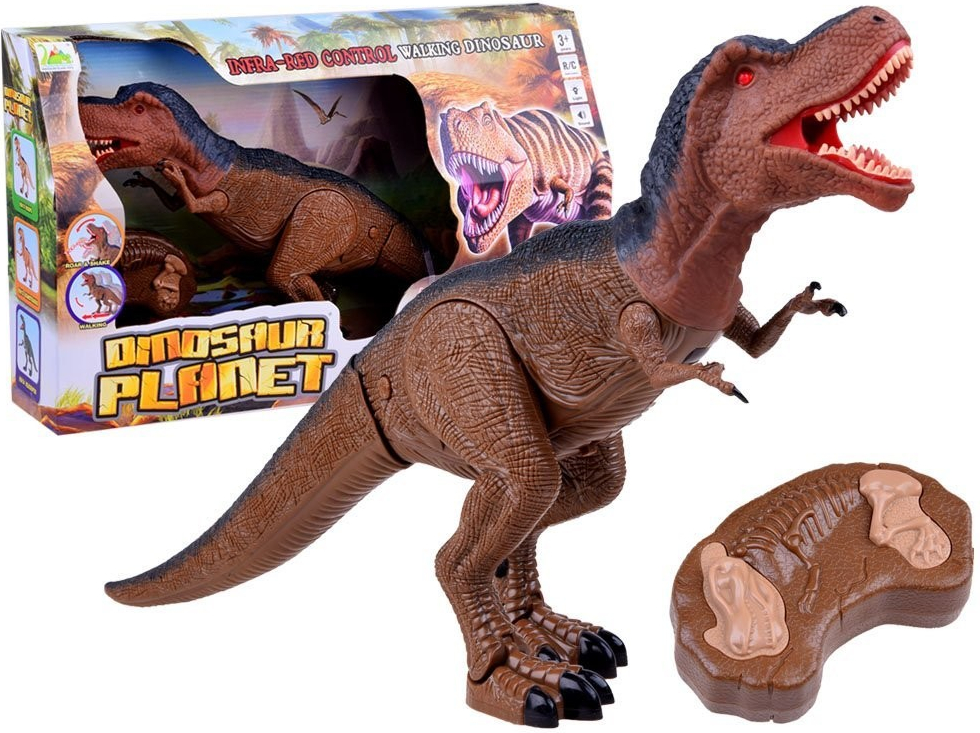 Inlea4Fun RC Tyrannosaurus Rex s diaľkovým ovládaním DINOUSAUR PLANET