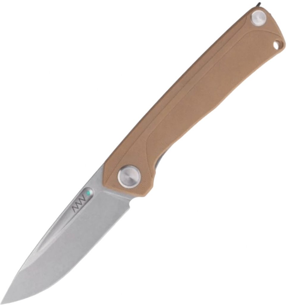 ANV Knives Z200 - Sleipner, Stonewash /, G10 Coyote ANVZ200-008