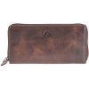 GreenBurry Leather zippered long wallet RFID RUGGED 1310-25