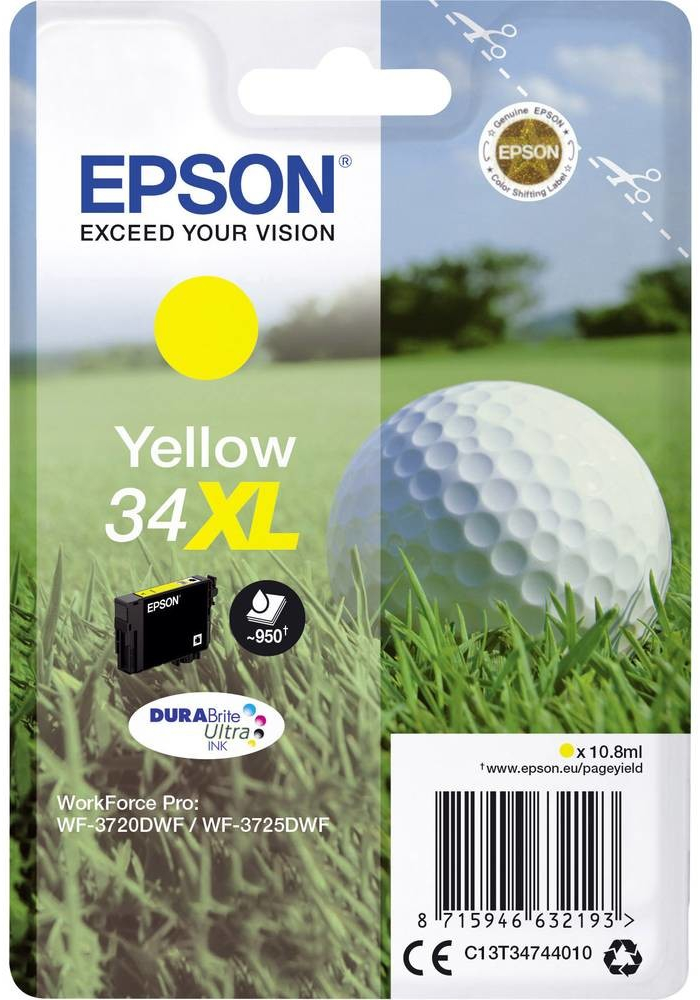 Epson 34XL Yellow - originálny