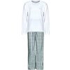 Tommy Hilfiger Pyžamá LS WOVEN PJ SET PRINT Biela Tommy Hilfiger Pyžamá LS WOVEN PJ SET PRINT Biela