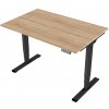 Delso Výškovo nastaviteľný stôl MIDJUSTER 60 x 180 cm dub sonoma / čierna