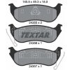 TEXTAR Sada brzdových platničiek kotúčovej brzdy 2435501 TEXTAR Sada brzdových platničiek kotúčovej brzdy 2435501