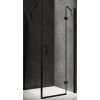 Omnires Manhattan sprchovací kút 90x80 cm štvorcová čierna matné/priehľadné sklo MH9080BLTR Omnires Manhattan sprchovací kút 90x80 cm štvorcová čierna matné/priehľadné sklo MH9080BLTR