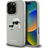 Karl Lagerfeld 3D Rubber Double Heads pre iPhone 16 Pro Max Beige