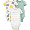 CARTER'S Body krátky rukáv Veggies neutrál LBB 3ks CARTER'S Body krátky rukáv Veggies neutrál LBB 3ks