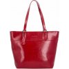Noelia Bolger Luxusná kožená shopper kabelka zo saffiano kože 0076 0076 Červená