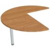 Doplnkový stôl Flex, ľavý, 120x75,5x(80x60) cm, jelša/kov Doplnkový stôl Flex, ľavý, 120x75,5x(80x60) cm, jelša/kov
